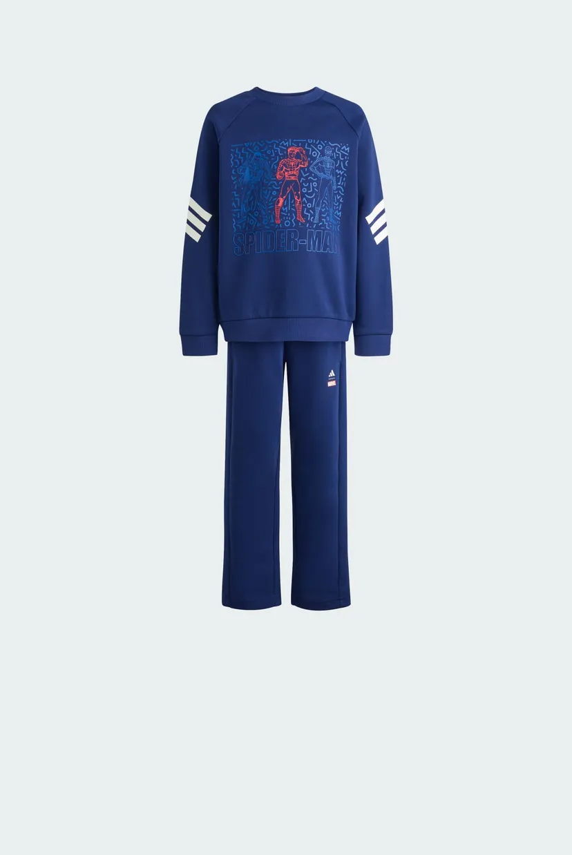 Дитячий синій комплект одягу (світшот, штани) ADIDAS MARVEL SPIDER-MAN 10