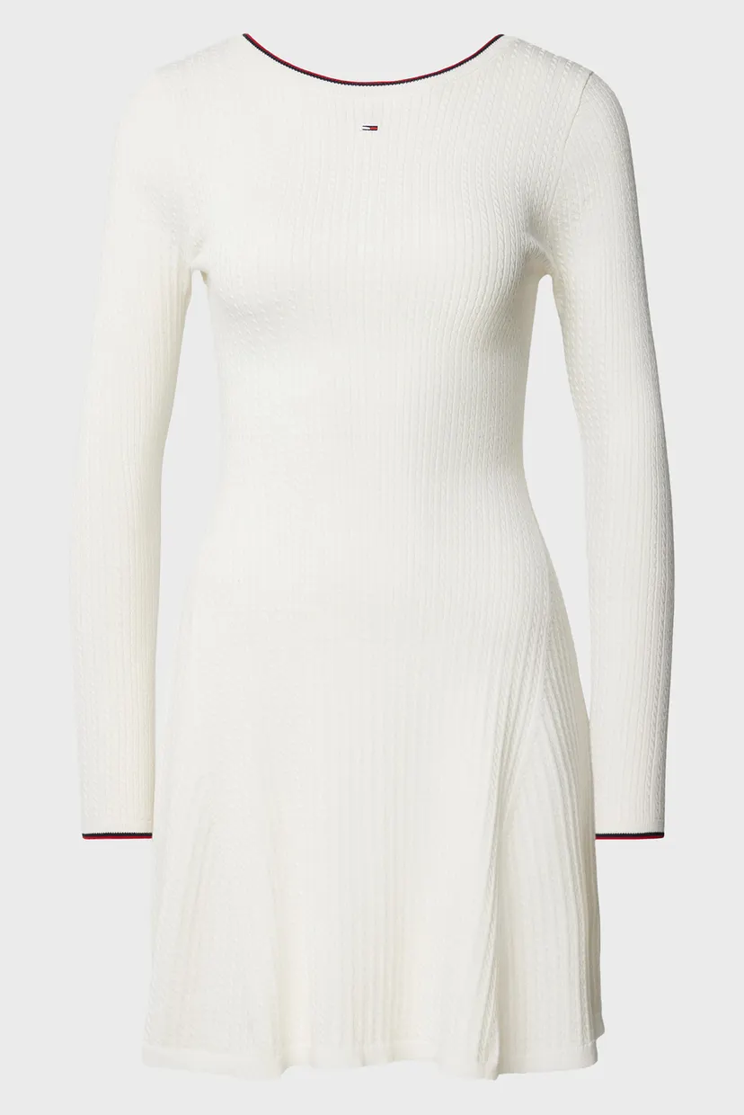 Жіноча біла сукня TJW F&F CABLE SWEATER DRESS 5