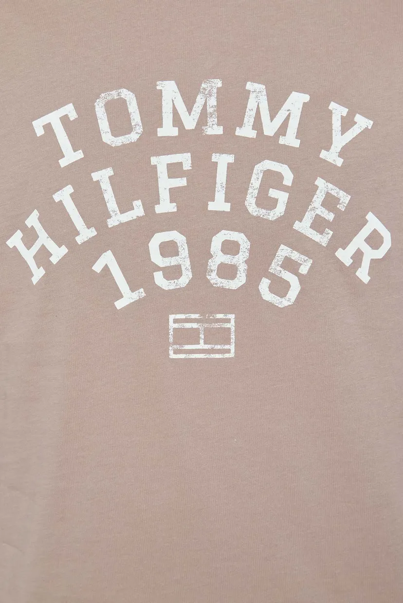 Мужская бежевая футболка HILFIGER ARCH 3