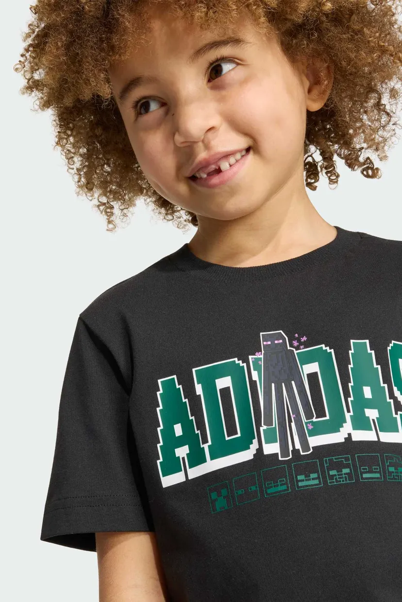 Дитяча чорна футболка ADIDAS MINECRAFT 8