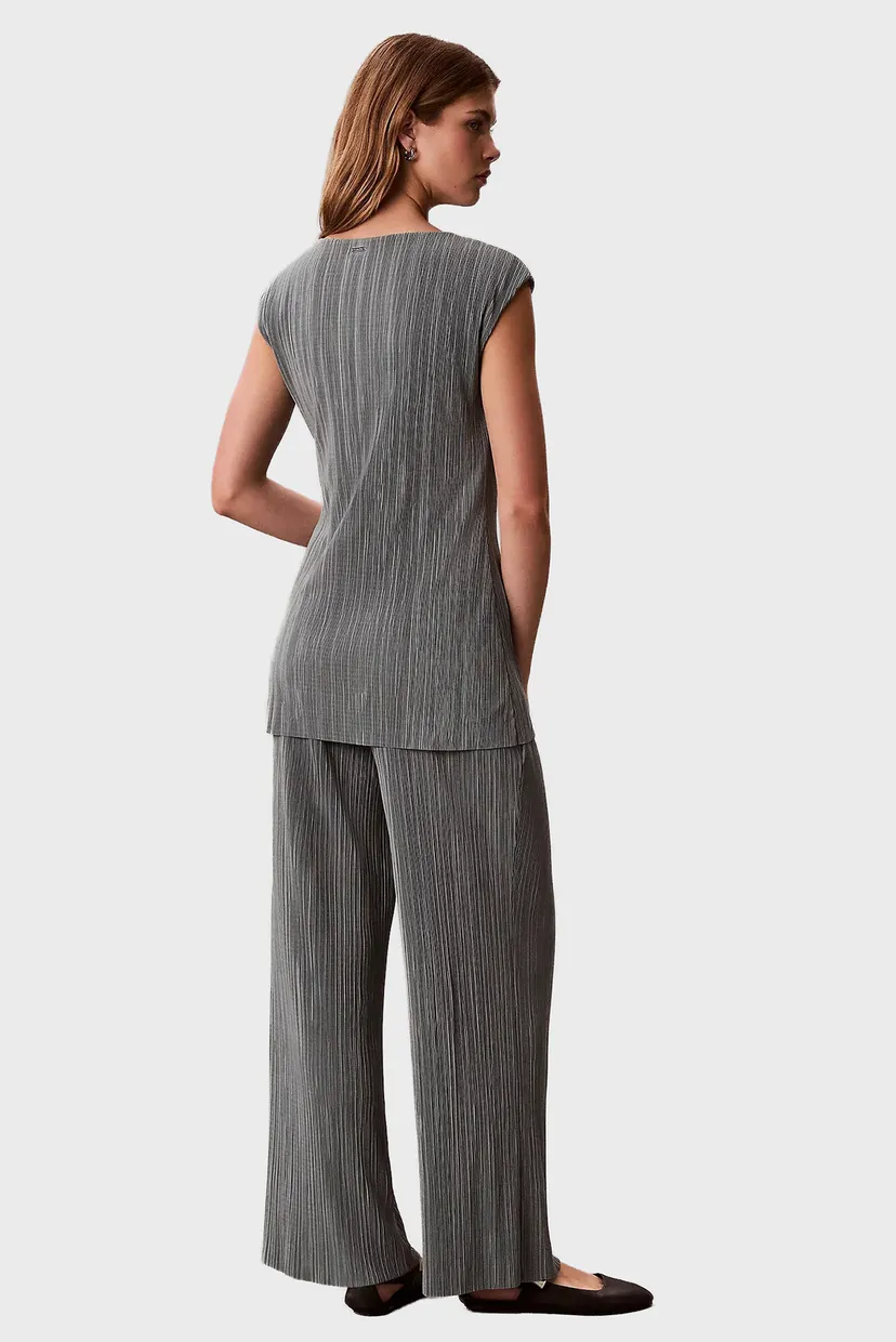 Женские мятные плиссированные брюки Pull On 4