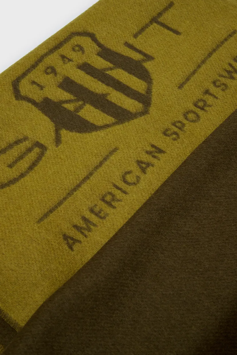 Чоловічий зелений вовняний шарф TONAL ARCHIVE WOVEN SCARF 3