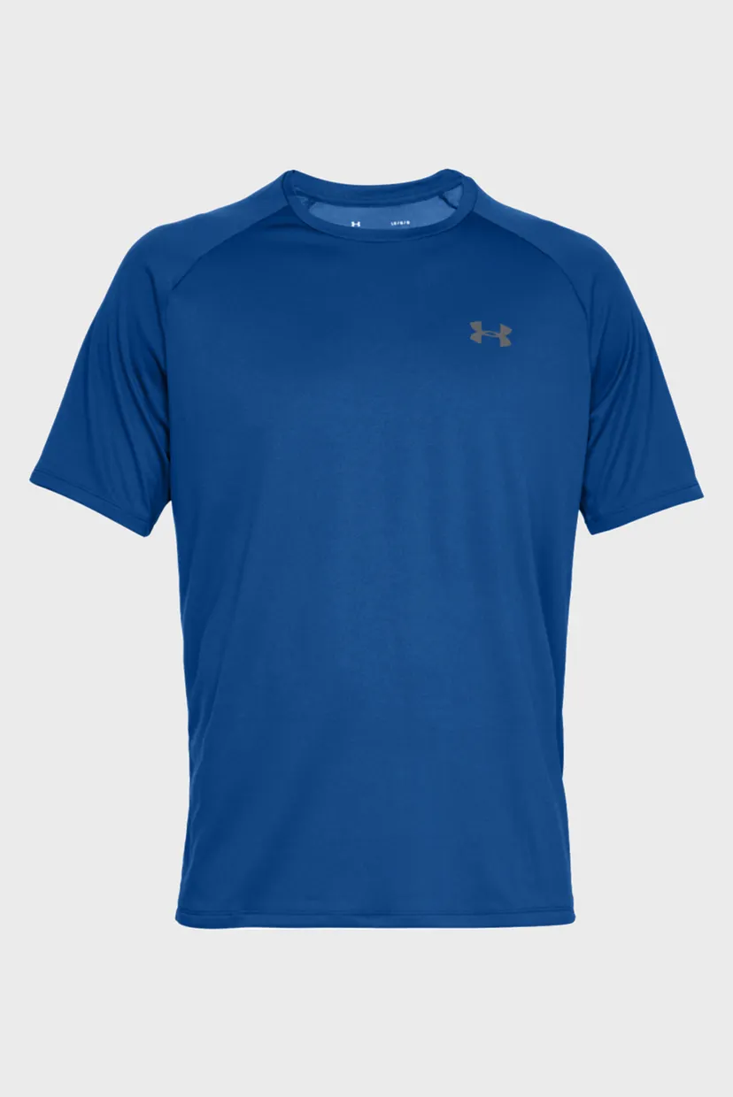 Мужская синяя футболка UA Tech 2.0 SS Tee 4