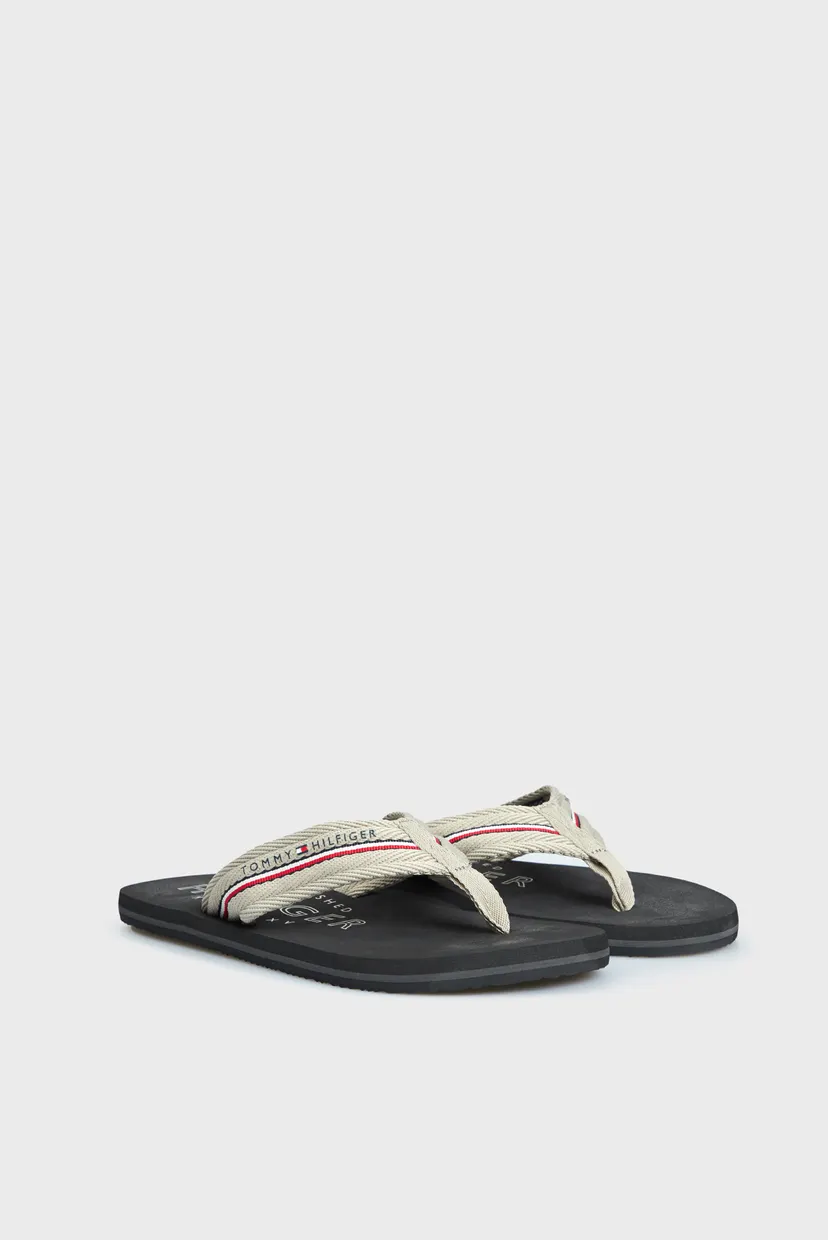 Мужские бежевые вьетнамки CORPORATE HILFIGER BEACH SANDAL 3