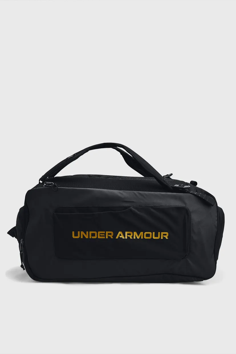 Черная спортивная сумка-рюкзак UA Contain Duo MD BP Duffle 3