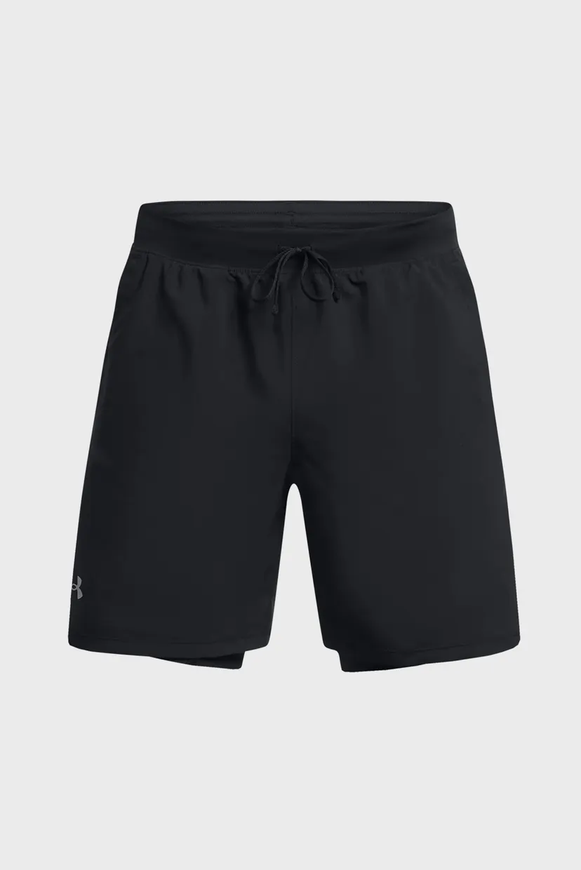 Чоловічі чорні шорти UA LAUNCH 7'' 2-IN-1 SHORTS 5