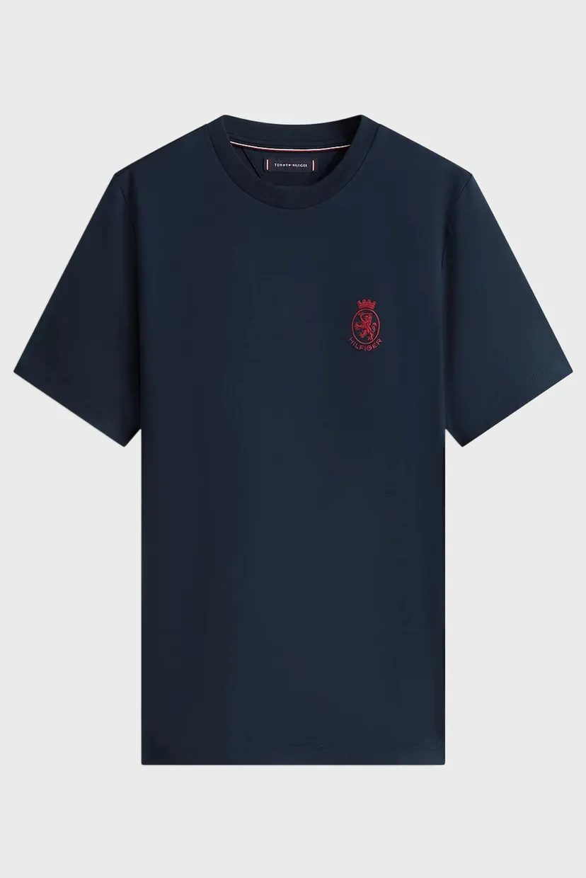 Чоловіча темно-синя футболка CREST GIFTING INTERLOCK TEE 5
