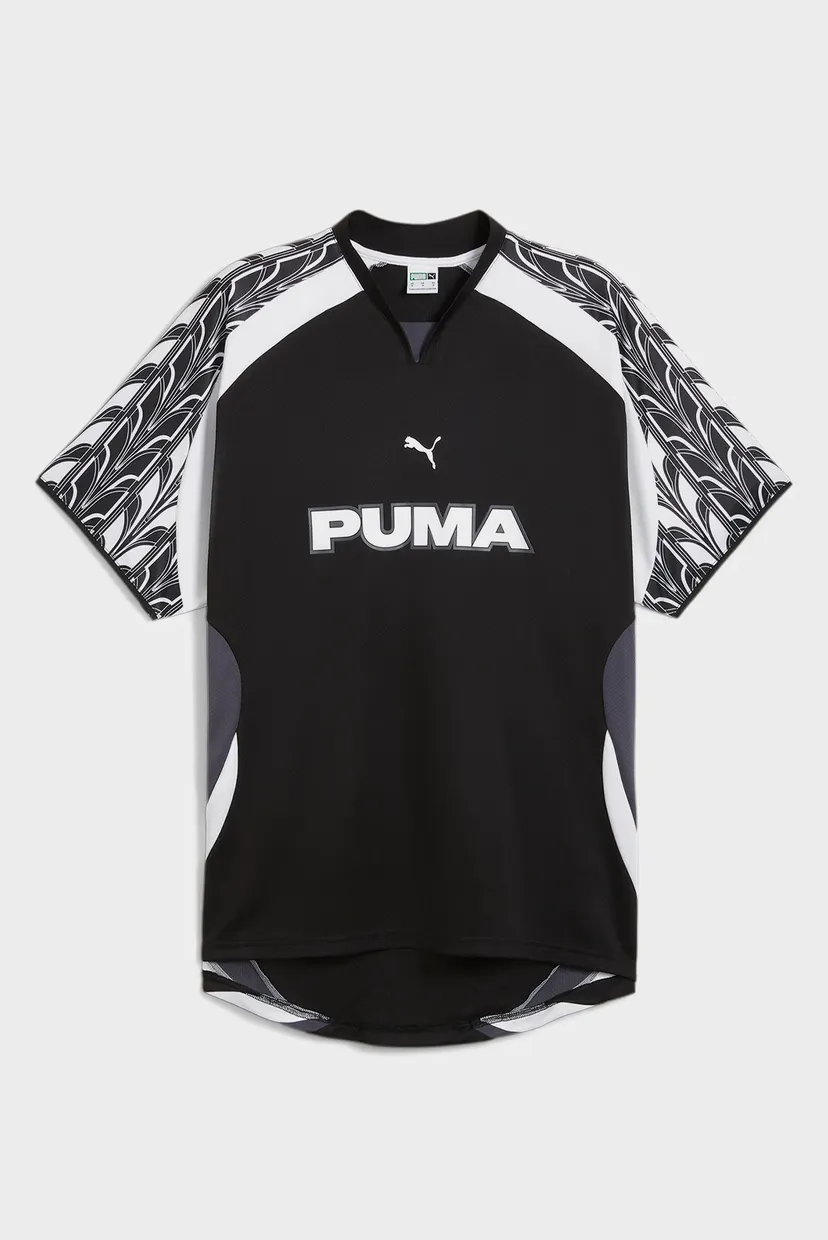 Чорна футболка Relaxed Football Jersey Unisex (унісекс) 6