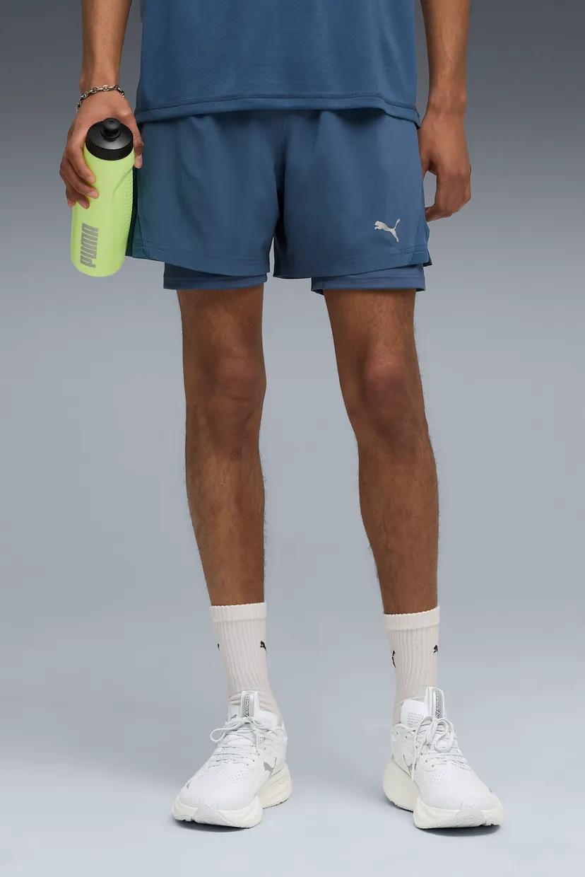 Чоловічі сині шорти 2в1 VELOCITY 2-in-1 Running Shorts Men 3