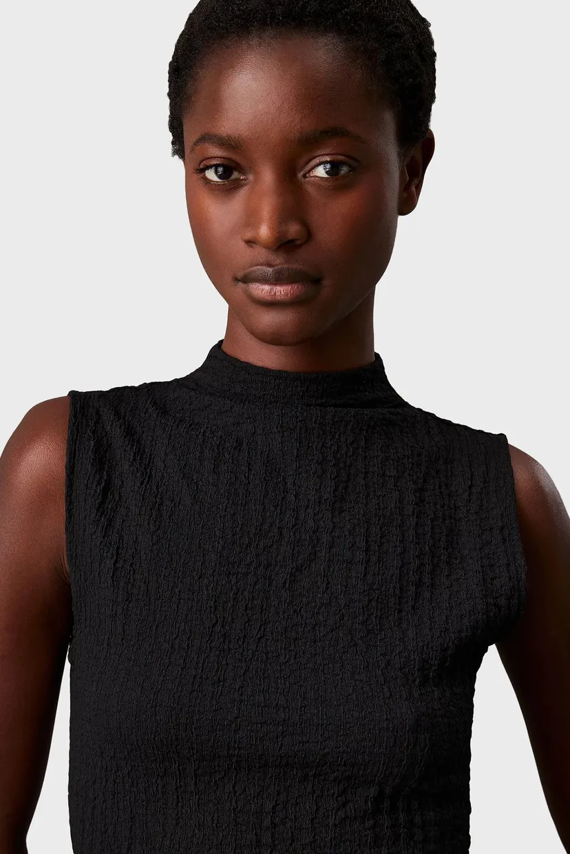 Жіноча чорна сукня CRINKLE JERSEY ANKLE DRESS 3