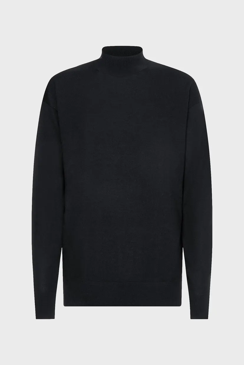 Чоловічий чорний вовняний гольф SUPERIOR WOOL MOCK NECK 5