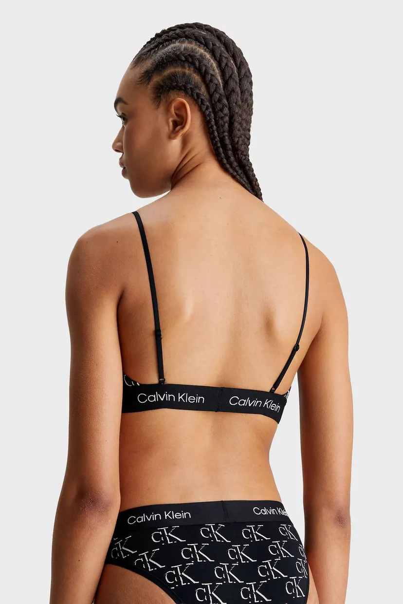 Женский черный бюстгальтер с узором UNLINED BRALETTE 3