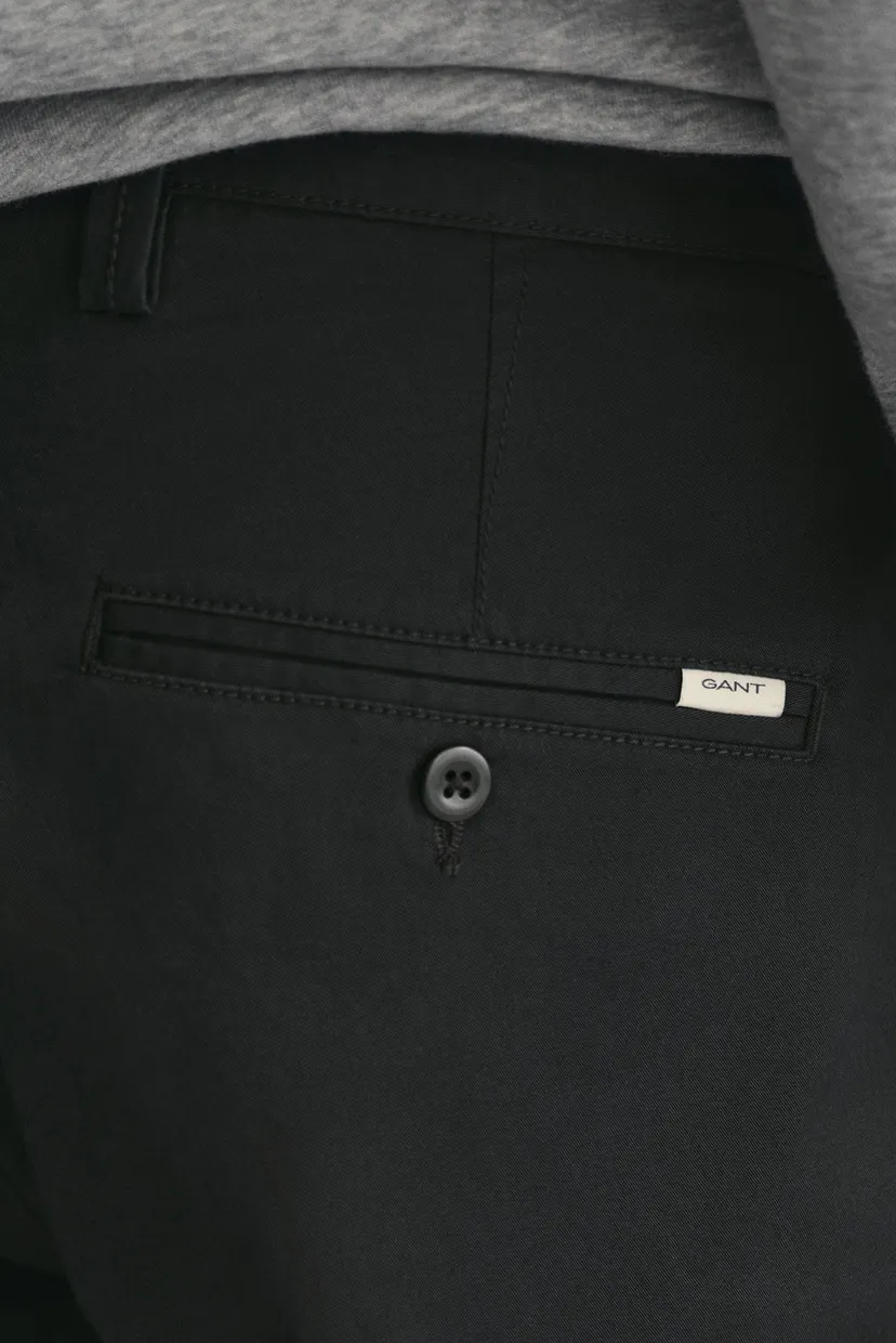 Мужские черные чиносы SLIM TWILL CHINOS 7