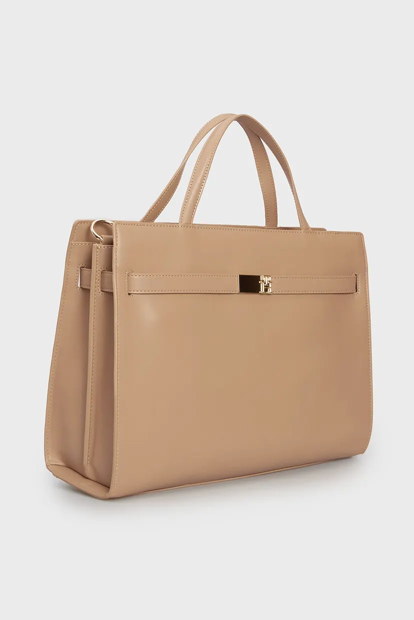 Жіноча бежева сумка TH HERITAGE WORKBAG 3