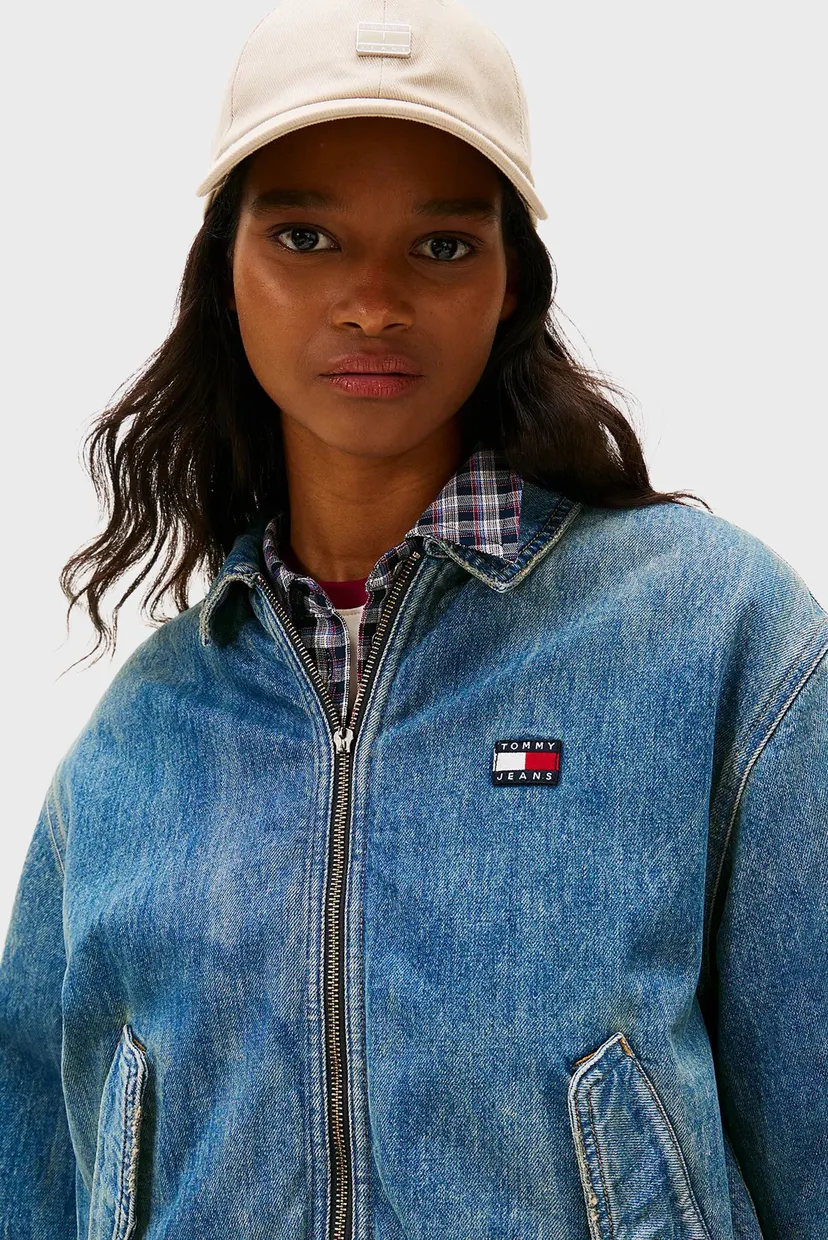 Женская синяя джинсовая куртка HARRINGTON 4
