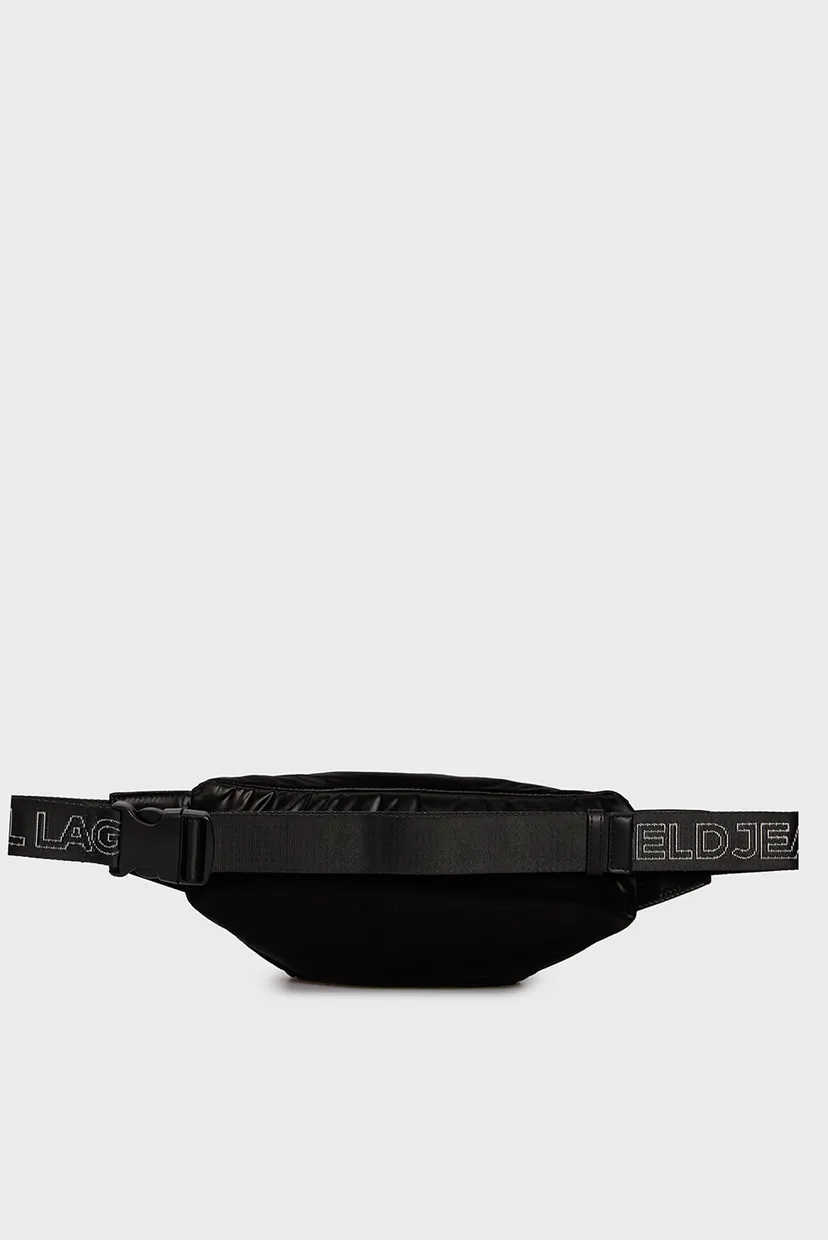 Женская черная поясная сумка urban nylon bumbag hs 4
