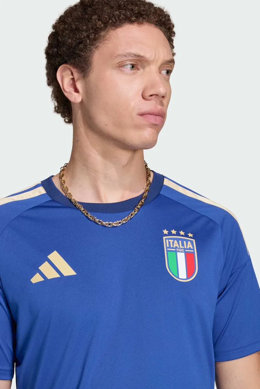 Мужская синня футболка Italy 26 Fan 5