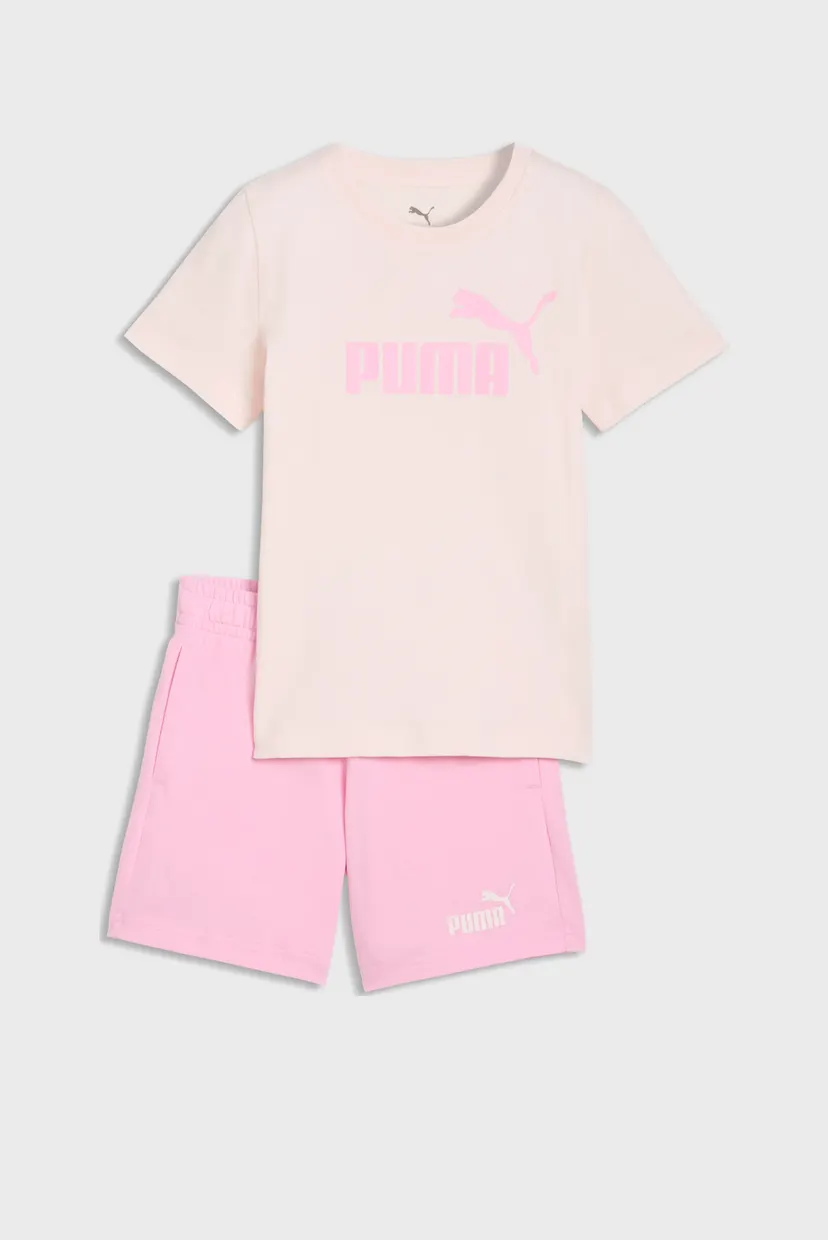 Детский розовый комплект одежды (футболка, шорты) Essentials No.1 Logo Tee and Shorts Set Kids 4