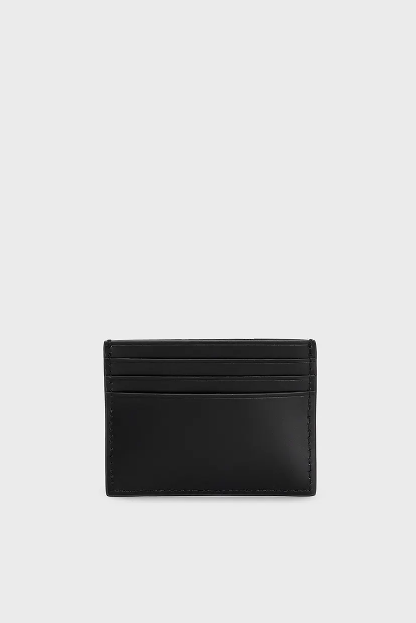 Чоловічий чорний шкіряний кардхолдер CK SMOOTH CARDHOLDER 4