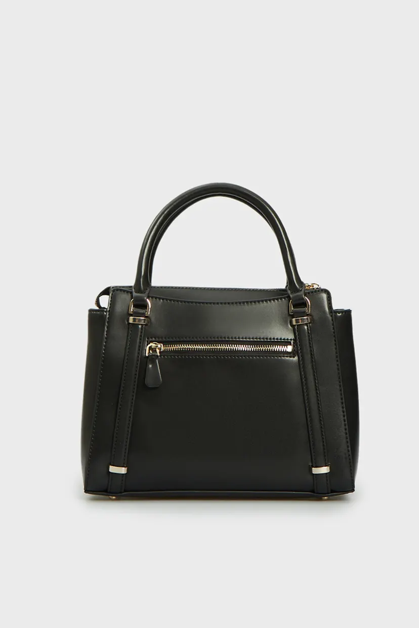 Женская черная сумка DARYNA 2 COMP SATCHEL 4