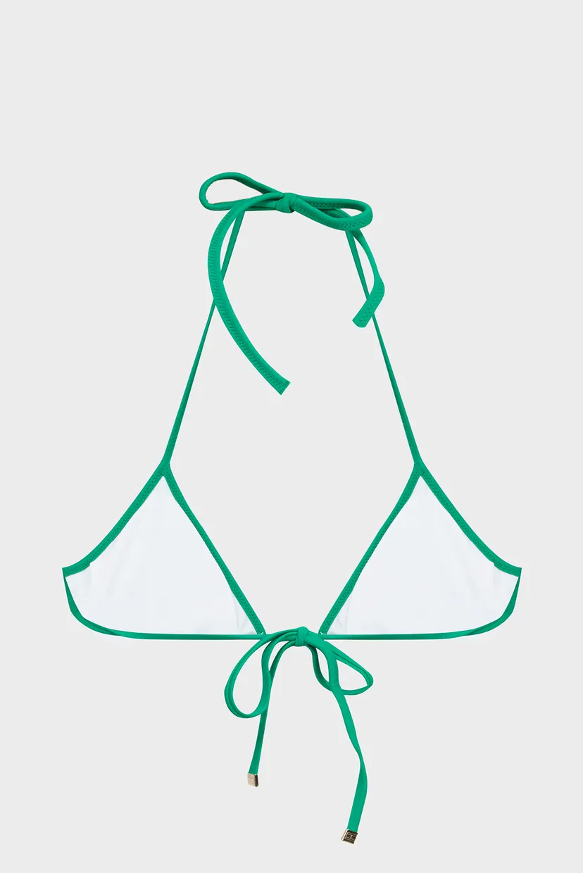 Женский зеленый лиф от купальника в полоску TRIANGLE RP EMBROIDERED 6