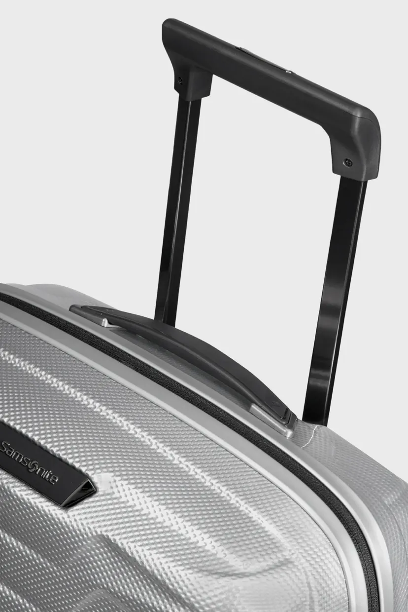 Серый чемодан 55 см PROXIS SILVER 4