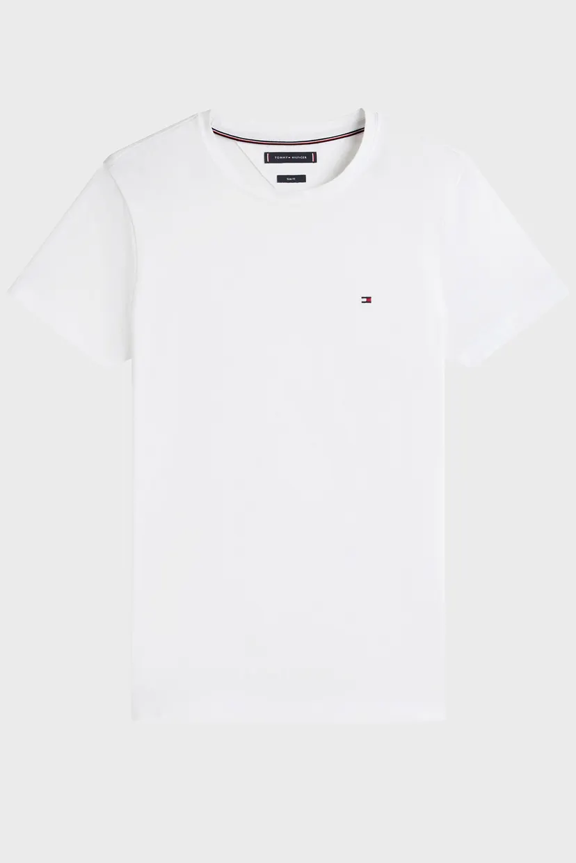 Чоловіча біла футболка CORE STRETCH SLIM C-NECK TEE 5