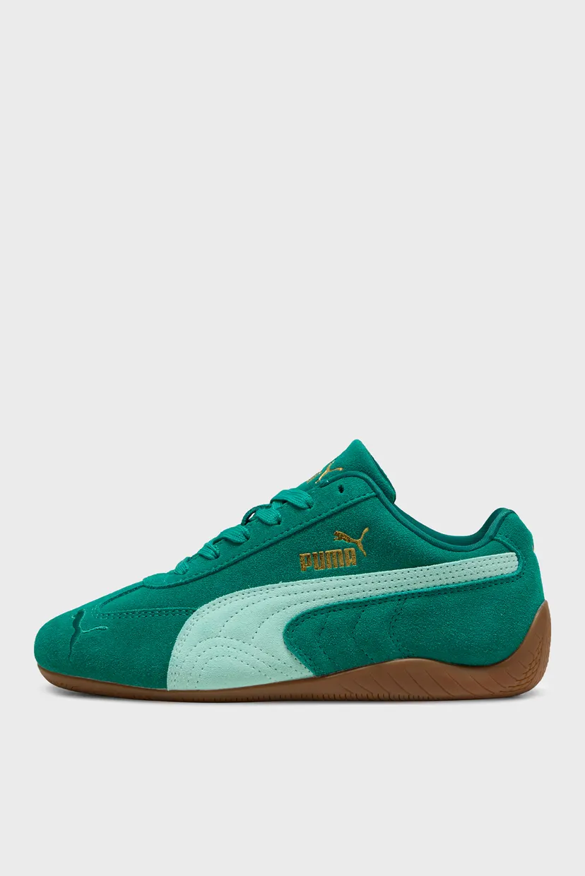 Дитячі зелені замшеві кросівки Speedcat Sneakers Youth 3