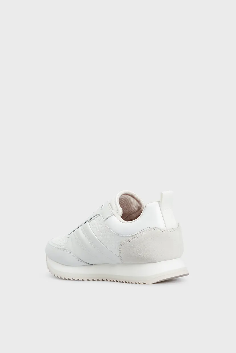 Женские белые кожаные кроссовки RUNNER LACE UP 5