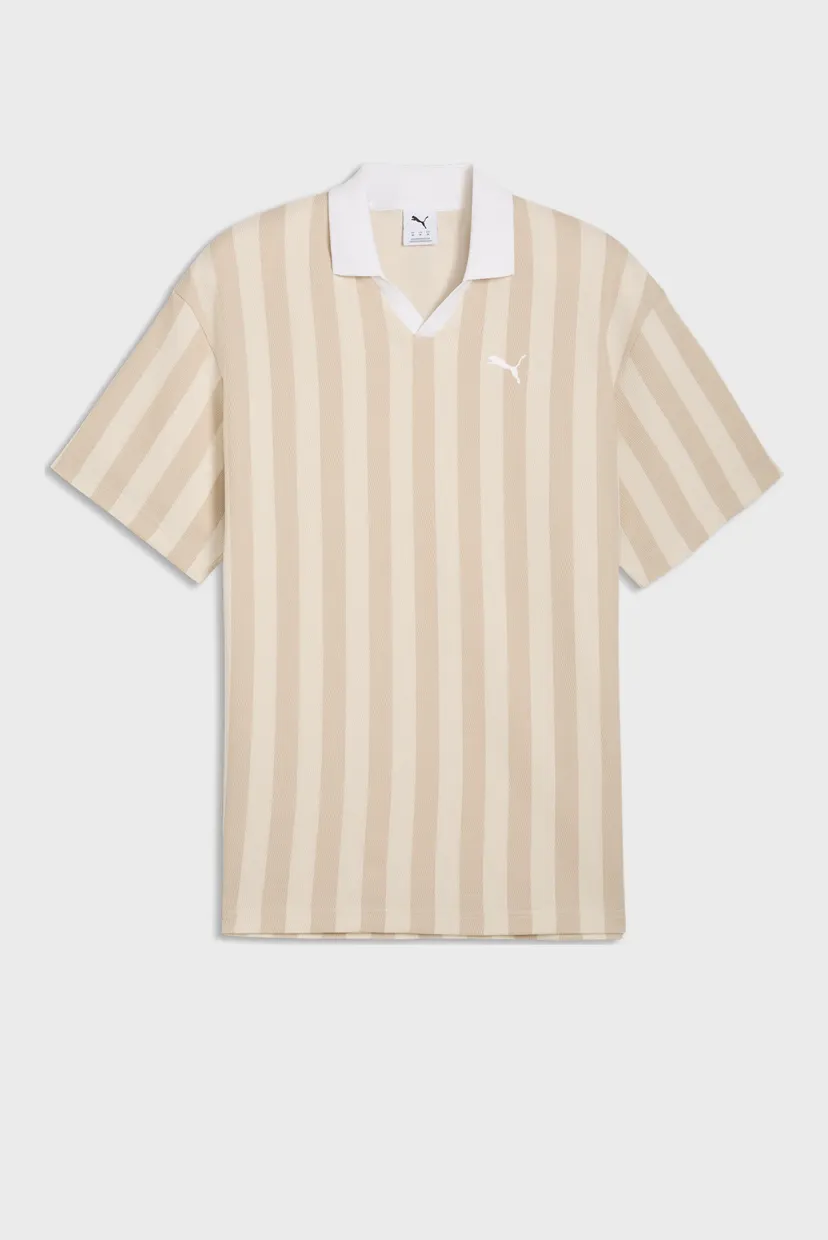 Чоловіче бежеве поло у смужку PUMA Class Relaxed Pinnacle Polo Men 4
