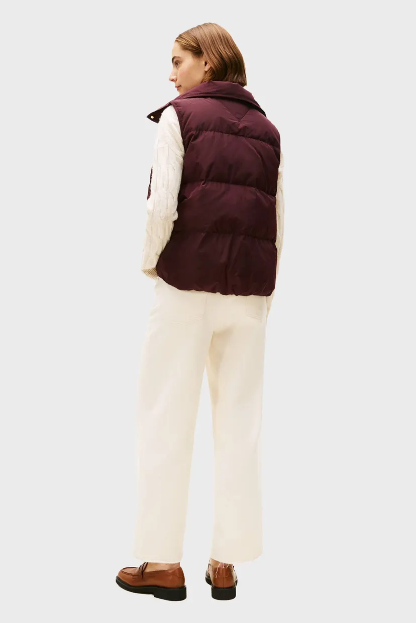 Жіночий бордовий жилет REG VEST 3