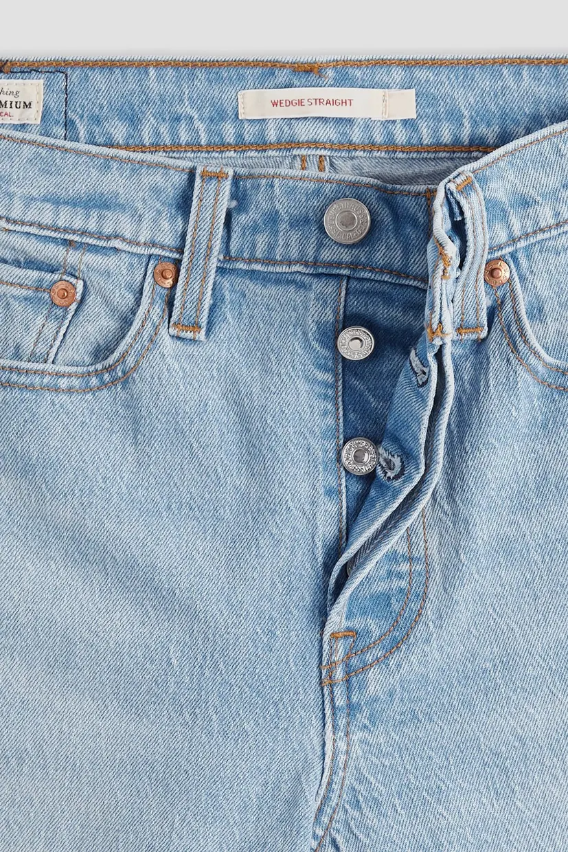 Женские голубые джинсы Wedgie Straight 4