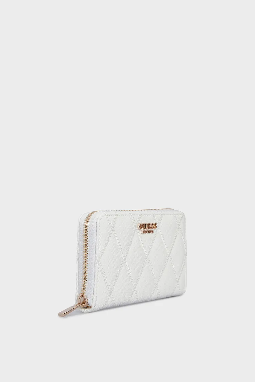 Женский белый кошелек ADI SLG MEDIUM ZIP AROUND 3
