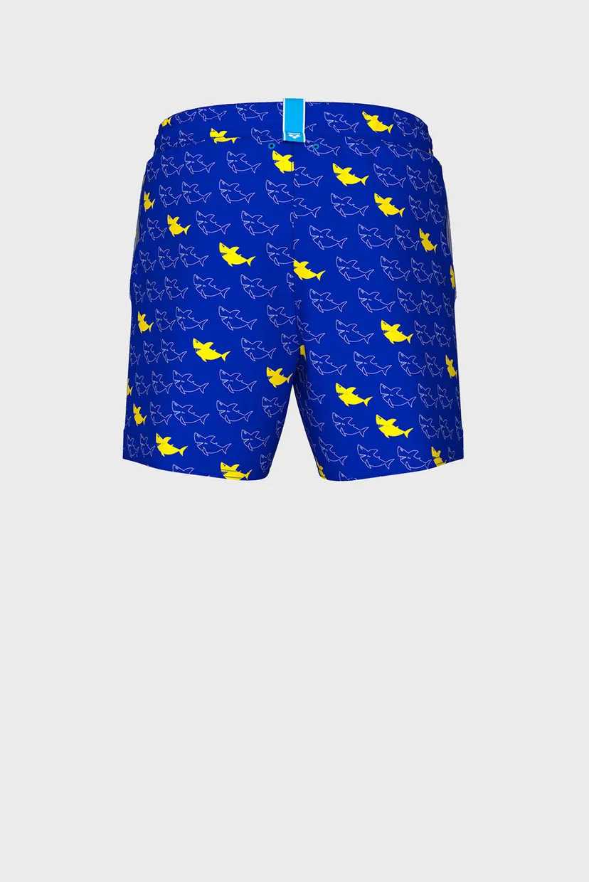 Дитячі сині плавальні шорти з візерунком WATER PRINTS BEACH BOXER AO 7