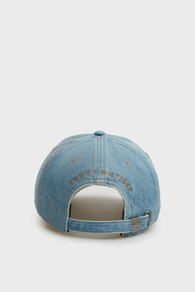 Чоловіча блакитна джинсова кепка FLAG DENIM 6 PANEL 3
