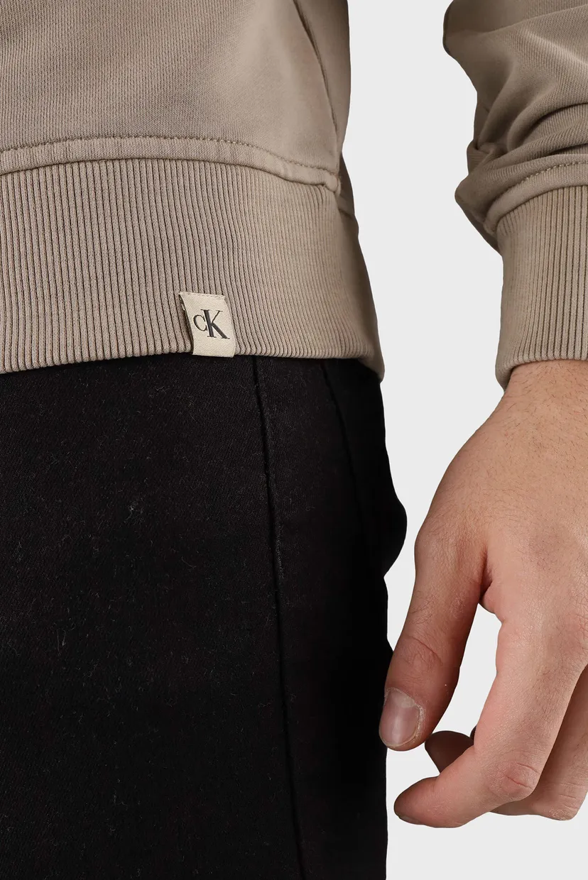 Чоловічий бежевий світшот WASHED HEAVY CREW NECK 4