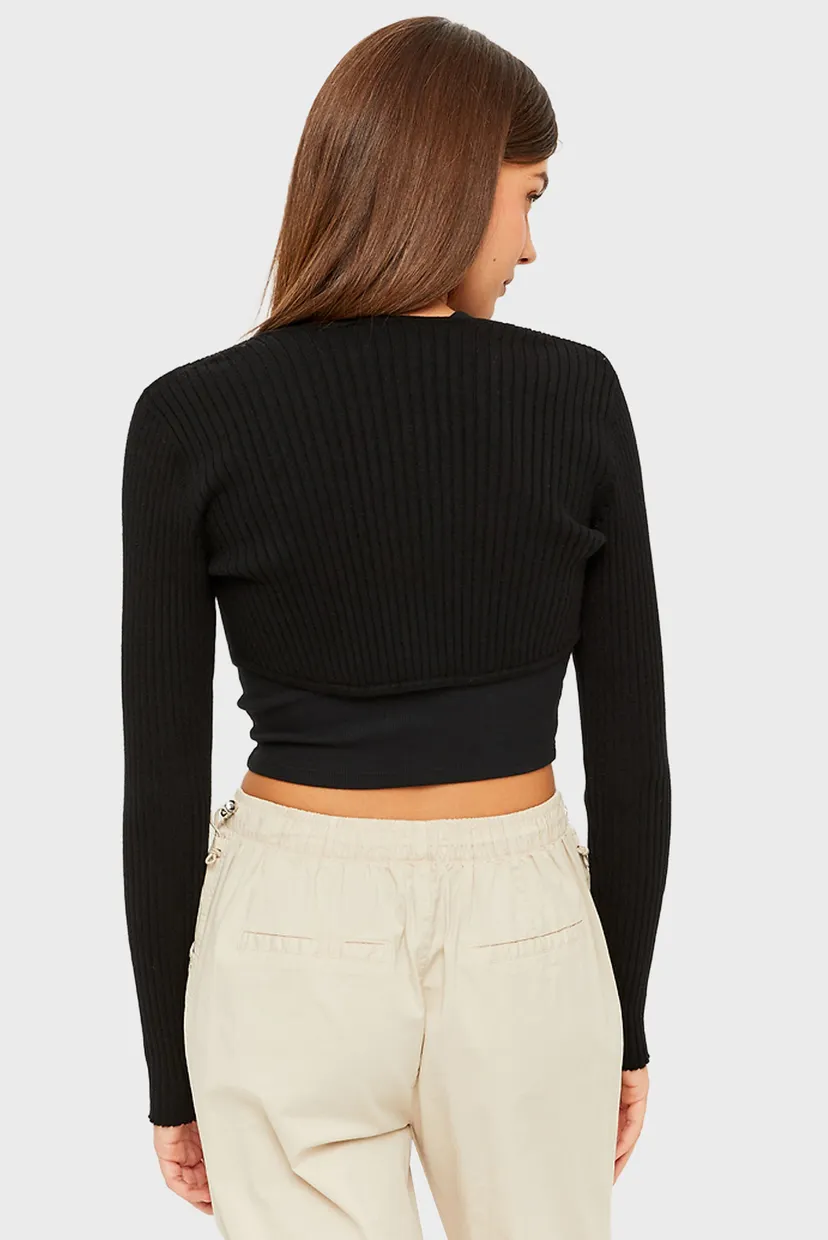 Жіноче чорне болеро Tally Weijl SCAVISTASSY — MD-Fashion
