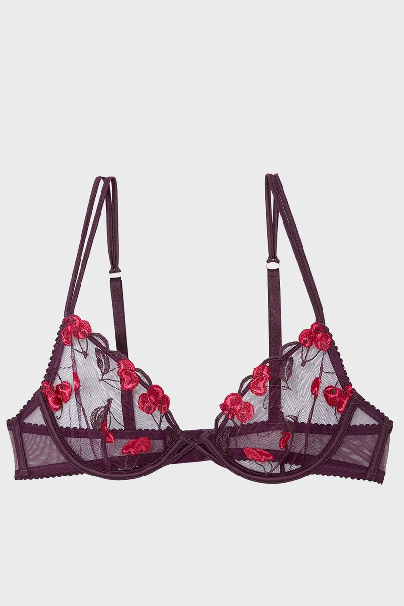 Женский бордовый бюстгальтер с мягкой чашкой ITS CHERRY 6