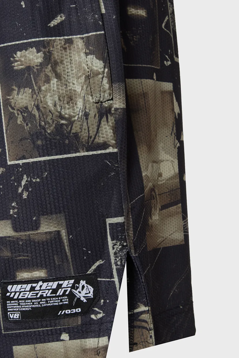 Чорні плавальні шорти з візерунком (унісекс) EXPOSED SHORTS - BLACK 3
