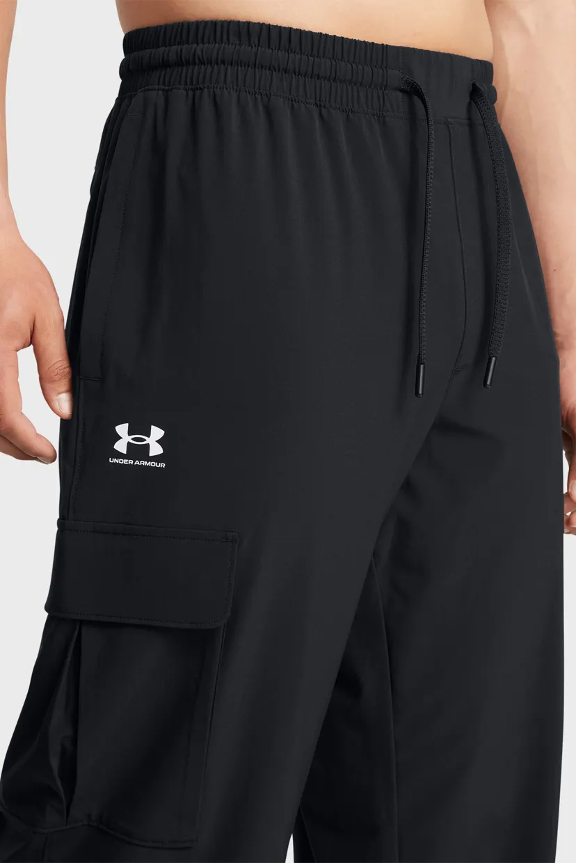 Мужские черные спортивные брюки UA Vibe Woven Cargo Pants 4