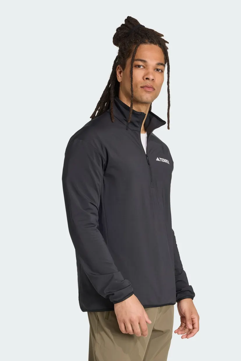 Мужская черная спортивная кофта Terrex Multi CLIMAWARM Half-Zip Tech Fleece 4