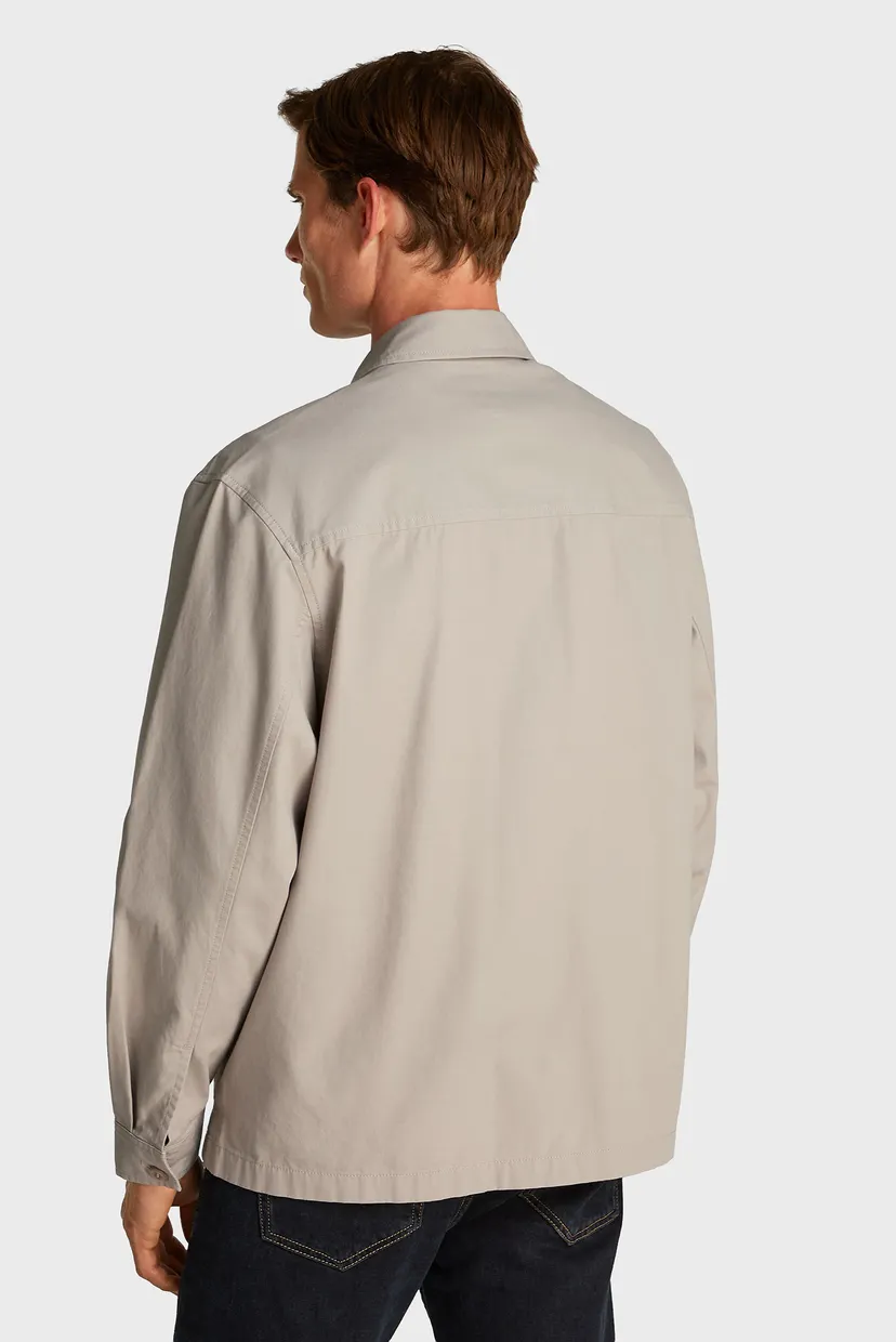 Чоловіча бежева сорочка CLEAN COTTON OVERSHIRT 3