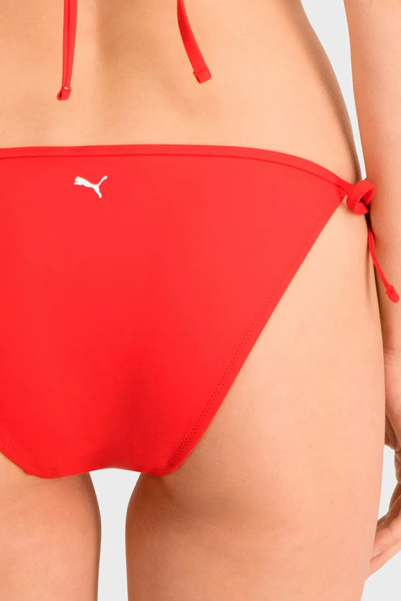 Жіночі червоні трусики від купальника PUMA Swim Women Side Tie Bikini Bottom 5