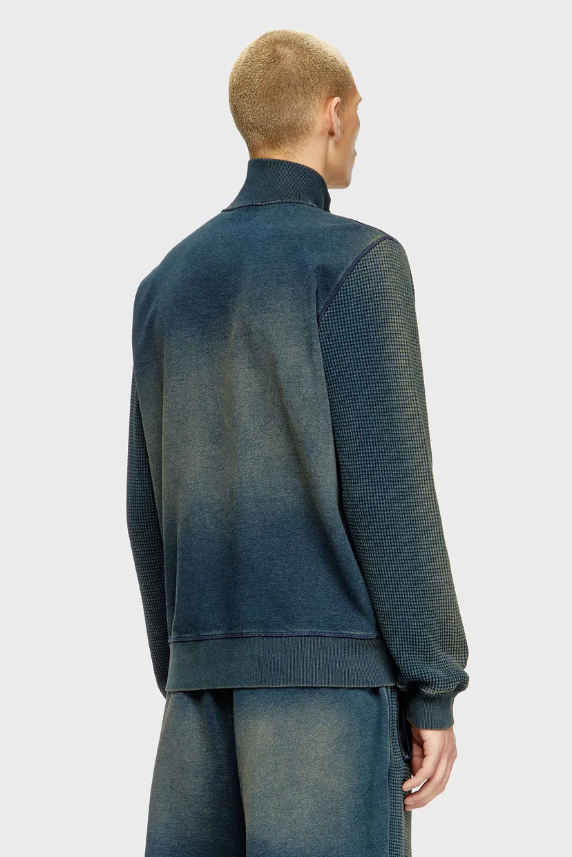 Чоловіча синя спортивна кофта S-WAFY-ZIP 3