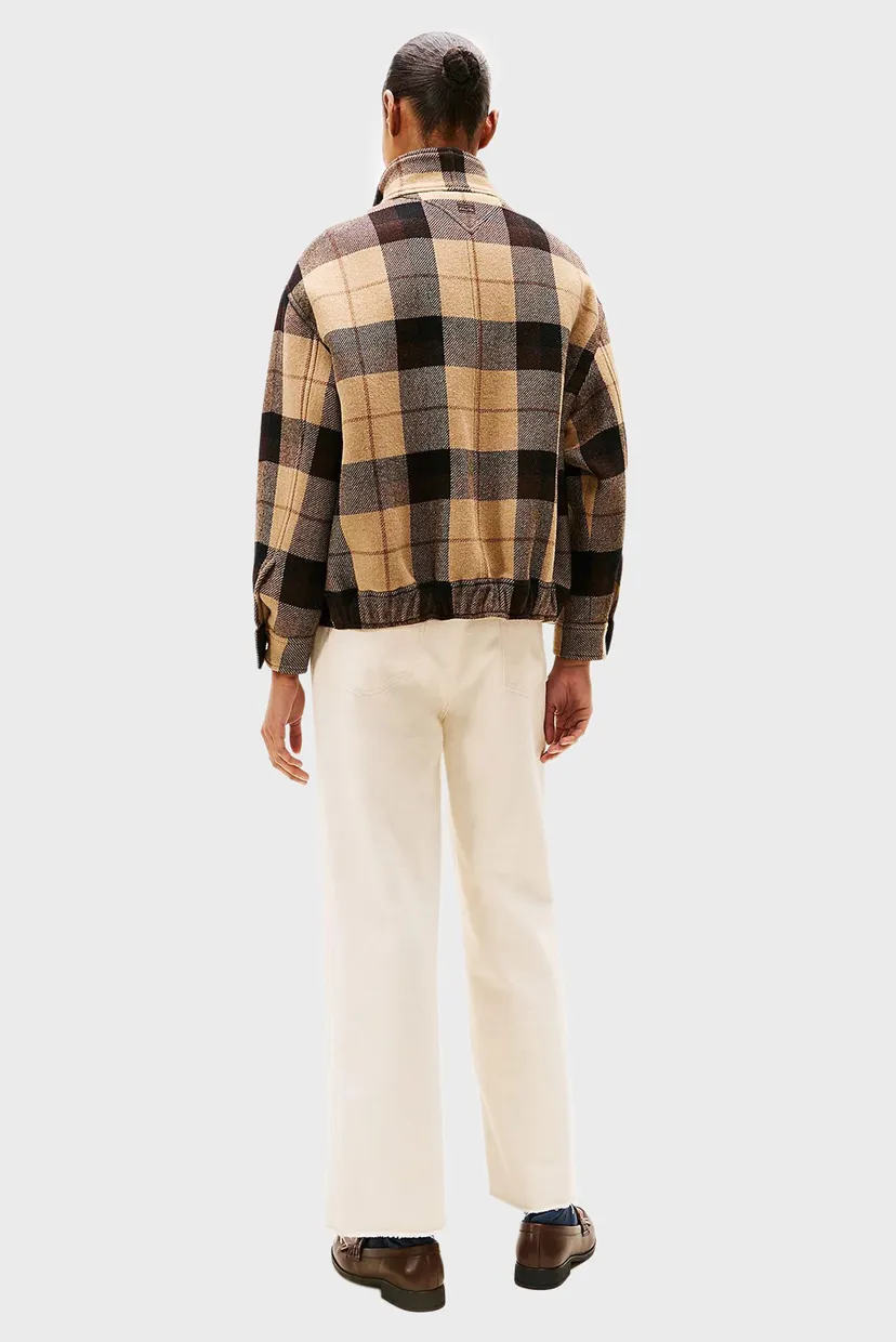 Женское шерстяное пальто в клетку HARRINGTON 4