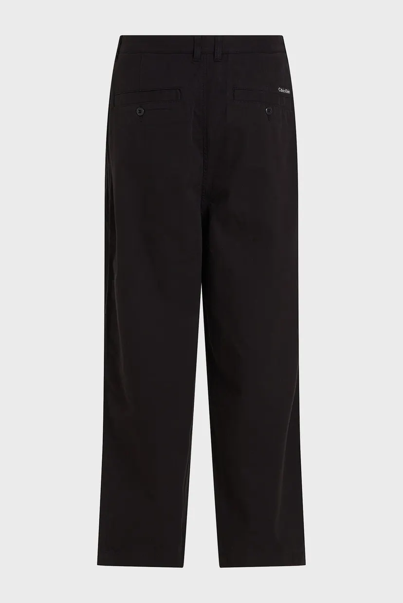 Мужские черные брюки CROPPED PLEAT 6
