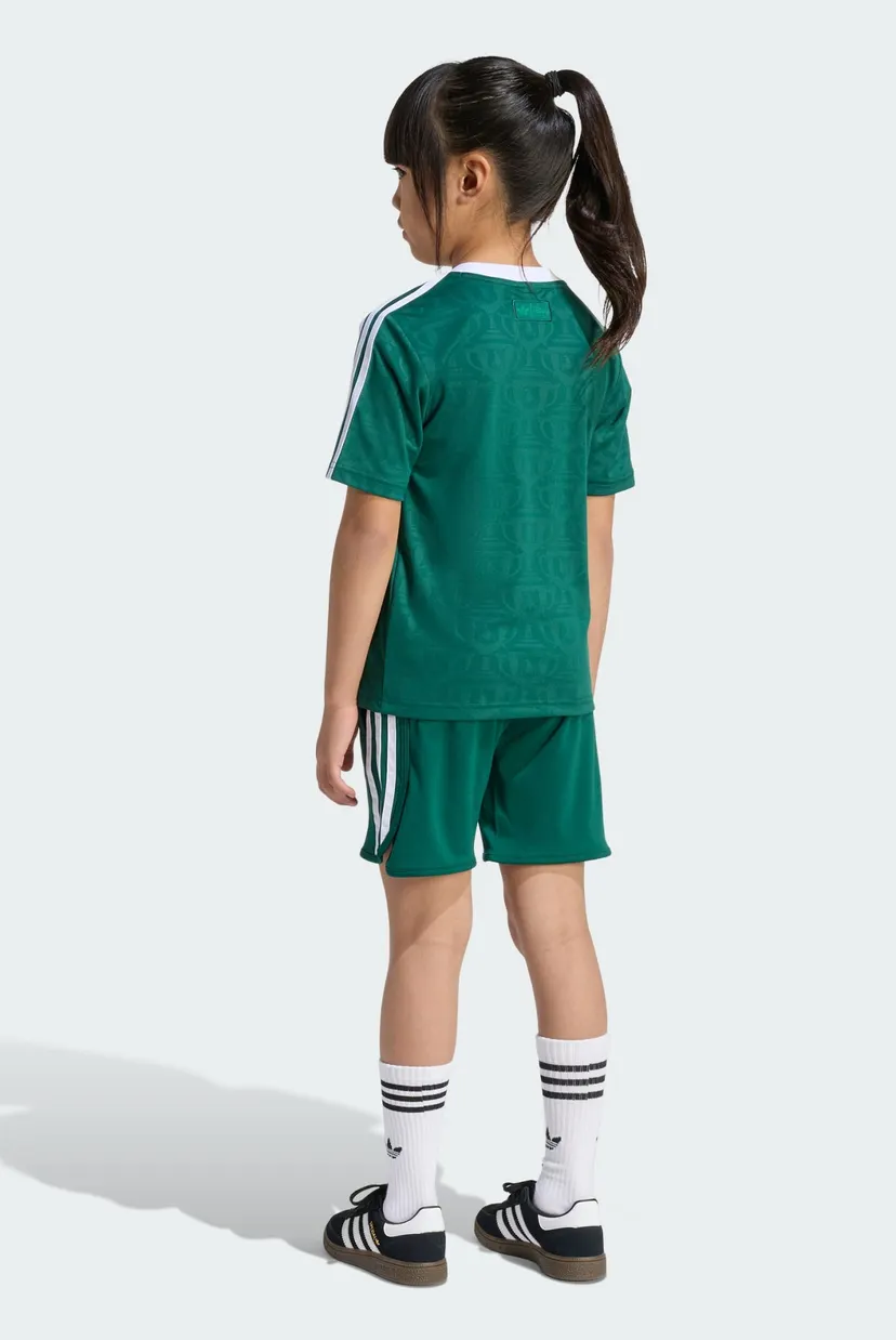 Дитячий зелений комплект одягу (футболка, шорти) ADIDAS DISNEY SHORT JERSEY SET 5