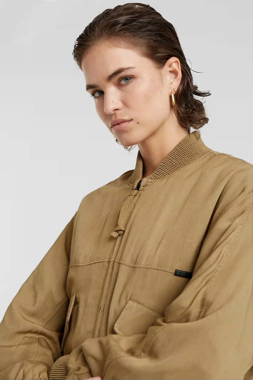 Женский бежевый бомбер Everyday Bomber Overshirt 4