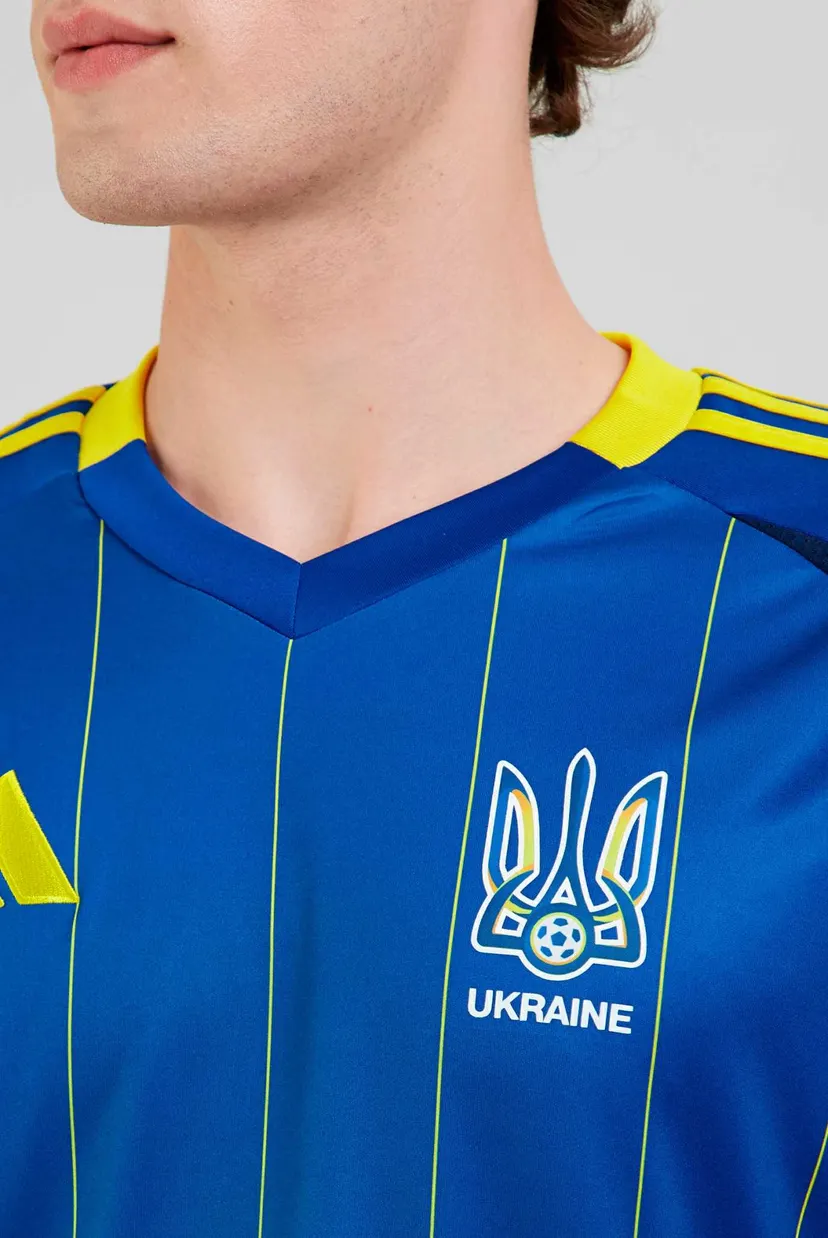 Мужская синяя футболка в полоску Ukraine 24 4
