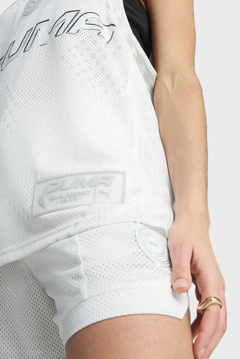 Женская белая майка Jer-She Basketball Jersey Women 5